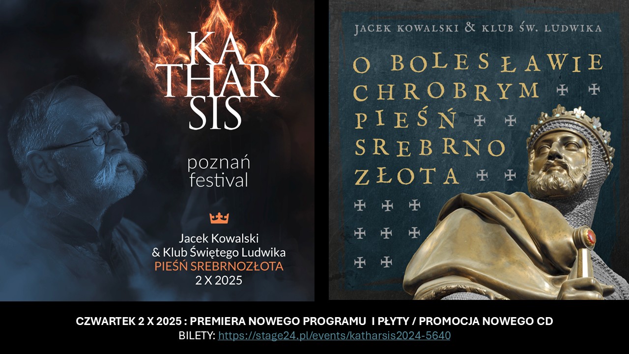 Plakat: O BOLESŁAWIE CHROBRYM PIEŚŃ SREBRNOZŁOTA