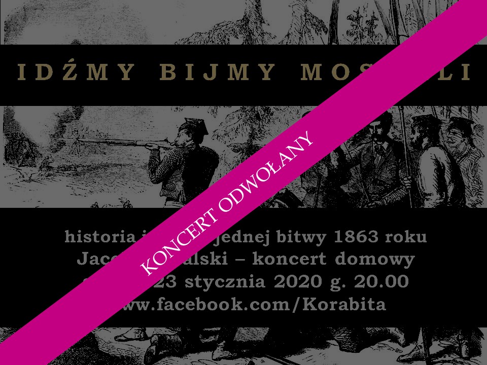 Plakat: IDŹMY BIJMY MOSKALI