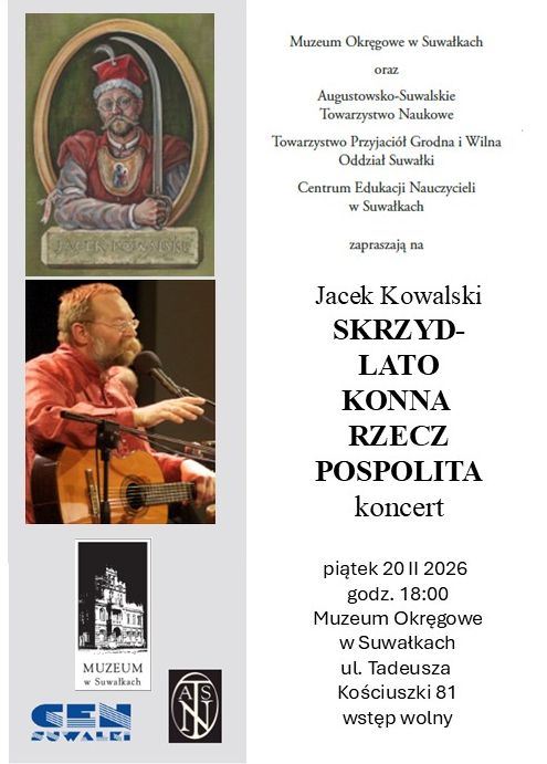 Plakat: SKRZYDLATO-KONNA RZECZPOSPOLITA koncert Jacka Kowalskiego