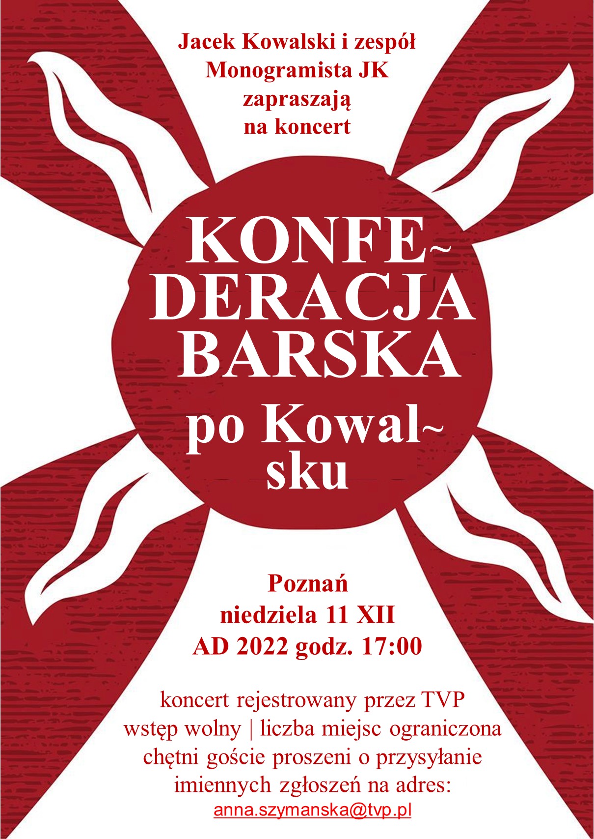 Plakat: KONFEDERACJA BARSKA PO KOWALSKU