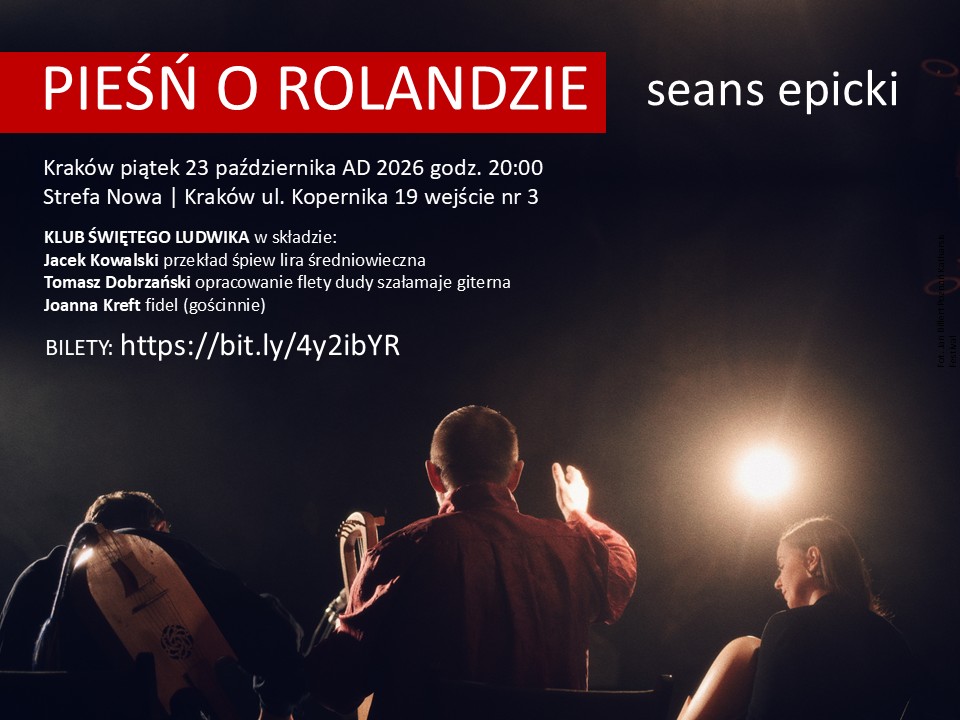 Plakat: PIEŚŃ O ROLANDZIE seans epicki