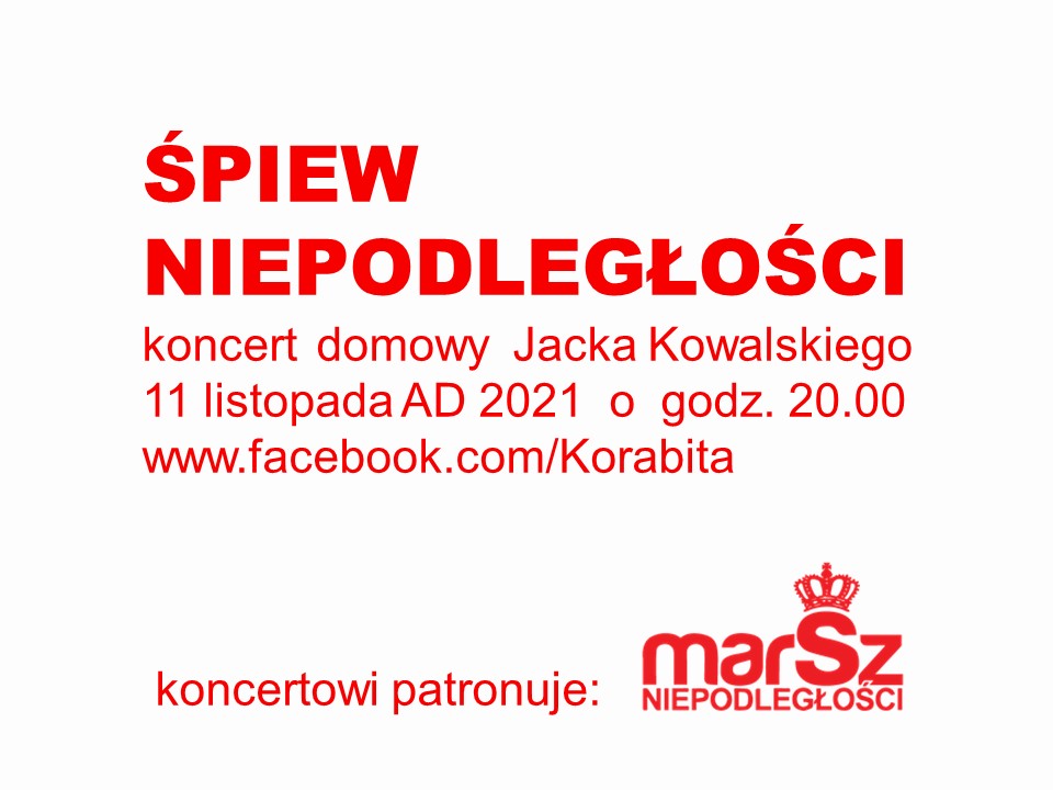 Plakat: ŚPIEWNIKI DO POBRANIA TUTAJ: SPIEW NIEPODLEGLOSCI 11 11 2021 – SPIEWNIK
