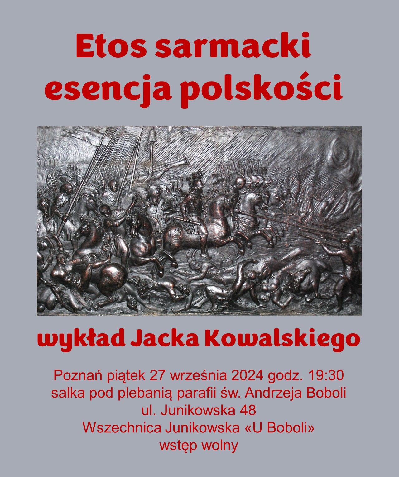 Plakat: «ETOS SARMACKI – ESENCJA POLSKOŚCI»