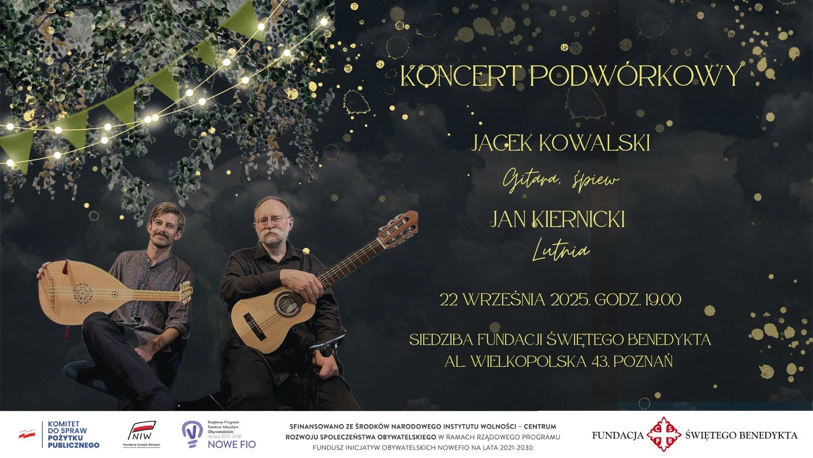 Plakat: KONCERT OSOBISTY PODWÓRKOWY Jacka Kowalskiego