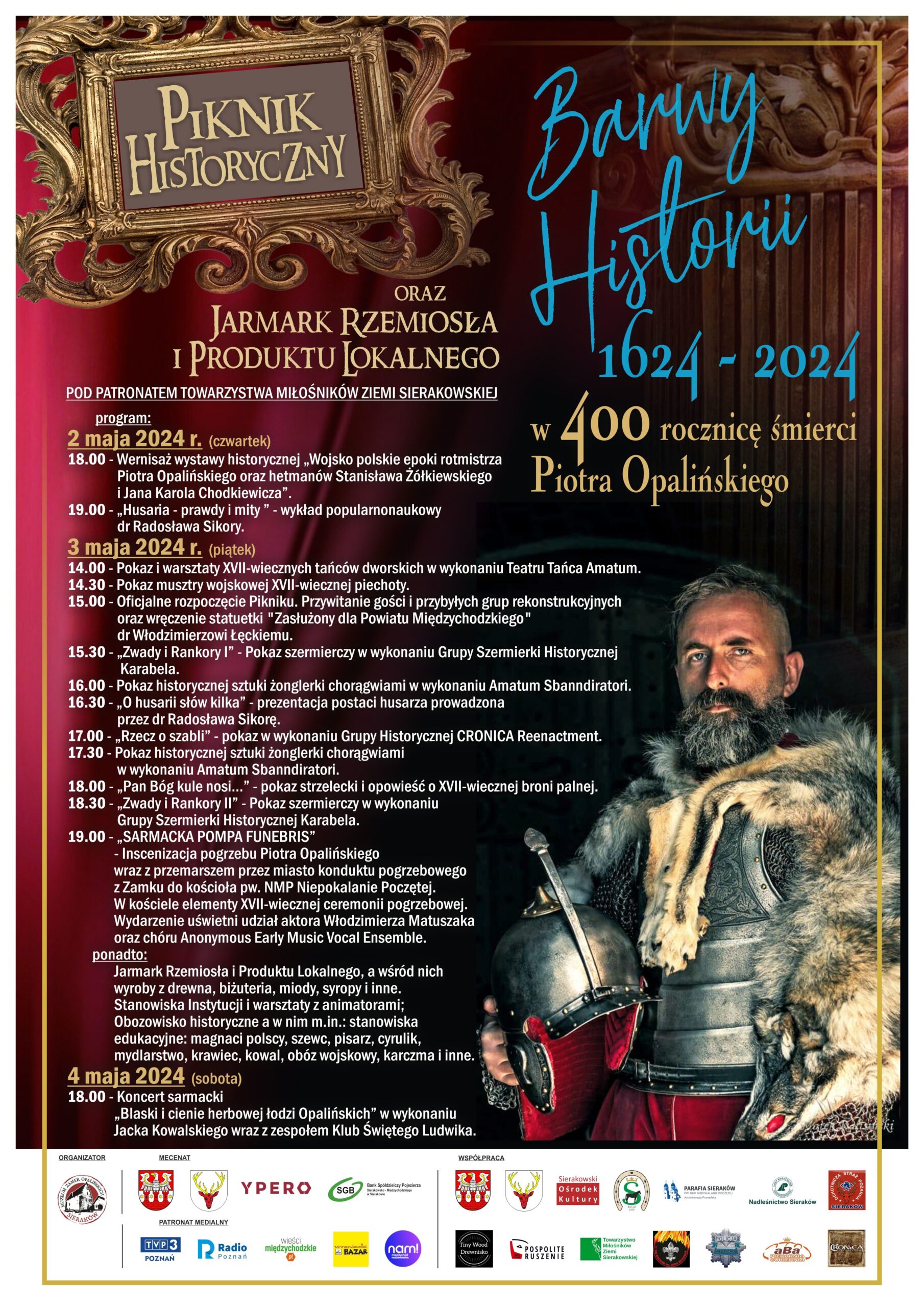 Plakat: BLASKI i CIENIE ŁODZI OPALIŃSKICH pieśni staropolskie i Kowalskie z opowieścią