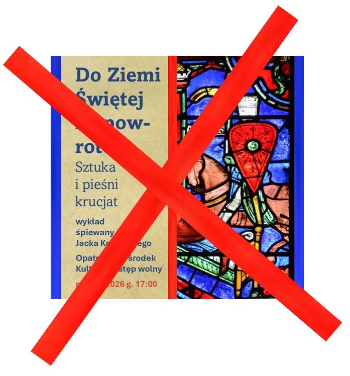 Plakat: DO ZIEMI ŚWIĘTEJ I Z POWROTEM